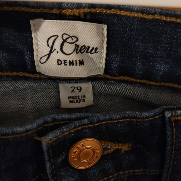 J. CREW Women's Billie Demi Boot Crop Jeans Size 29 Dark Wash AJ855 High Rise - Picture 6 of 15